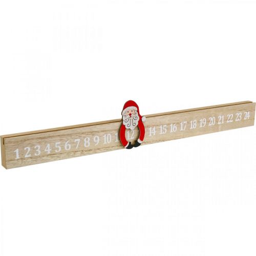 položky Adventní kalendář dřevěný adventní proužek deco advent 48,5cm 3ks