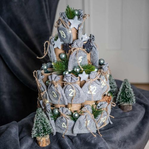 položky Adventní kalendář na vyplnění adventního dekoračního sáčku H110cm
