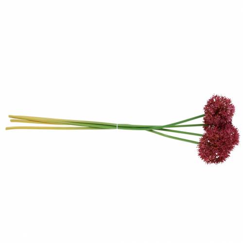 Floristik24 Cibule okrasná Allium umělá nafialovělá Ø7cm V58cm 4ks