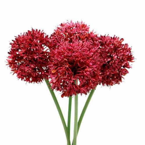 Floristik24 Cibule okrasná Allium umělá nafialovělá Ø7cm V58cm 4ks