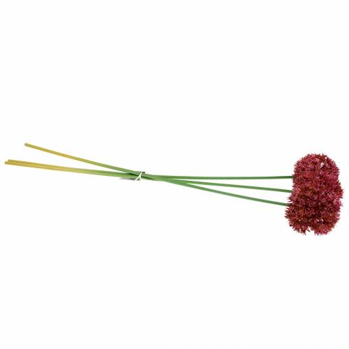 Floristik24 Cibule okrasná Allium umělá nafialovělá Ø9cm V70cm 3ks