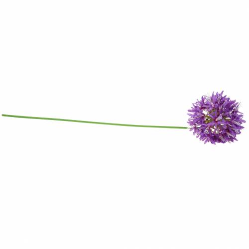 Floristik24 Okrasná allium umělá fialová Ø12cm H62cm