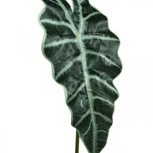 položky Umělý list šípu umělá rostlina alocasia deco zelená 74cm