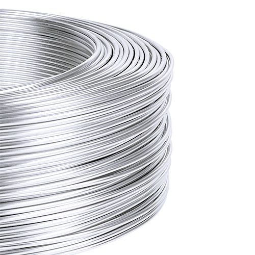 Floristik24 Hliníkový drát 1mm 500g stříbrný