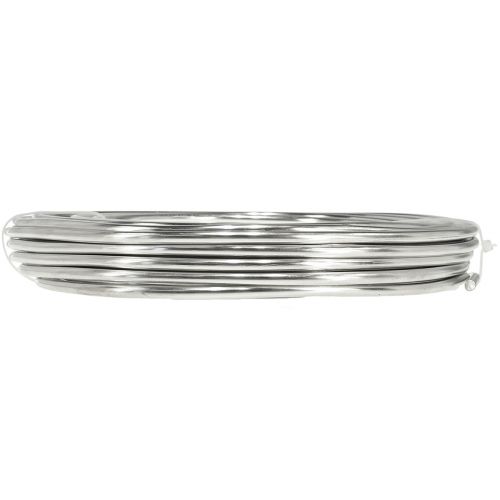 položky Hliníkový drát stříbrný lesklý řemeslný drát ozdobný drát Ø5mm 1kg