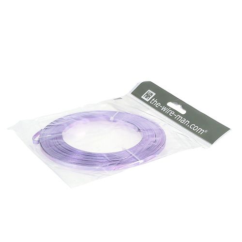 položky Hliníkový plochý drát levandule 5mm 10m