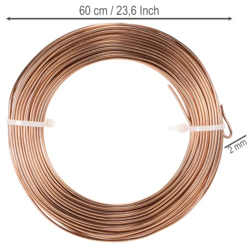 Hliníkový drát 2mm pro květinářství a řemesla 60m 500g | Floristik24.cz