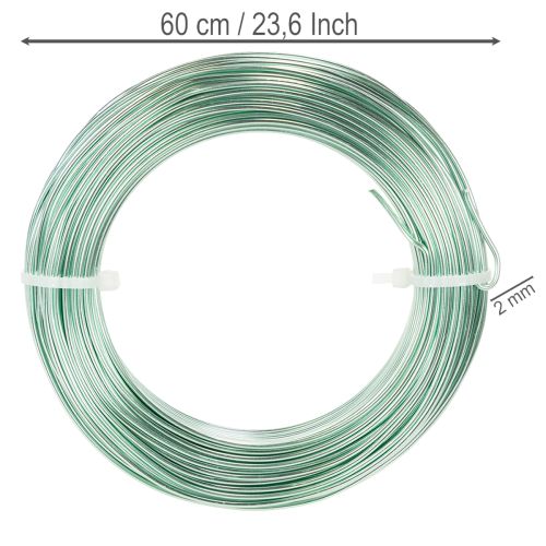 Hliníkový drát 2mm dekorativní drát pro řemesla 60m 500g | Floristik24.cz