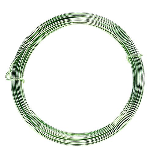 Floristik24 Hliníkový drát 2mm 100g mátově zelený