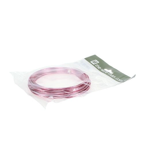 položky Hliníkový drát 2mm 100g růžový