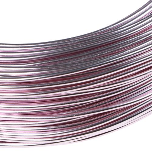 položky Hliníkový drát Ø2mm růžový ozdobný drát kulatý 480g
