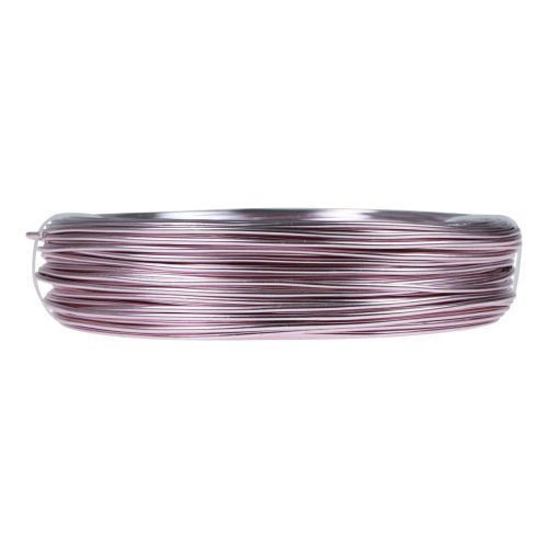položky Hliníkový drát Ø2mm růžový ozdobný drát kulatý 480g