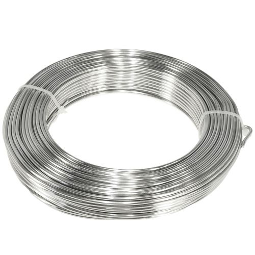 položky Hliníkový drát dekorativní drát řemeslný drát stříbrný Ø3mm 1kg