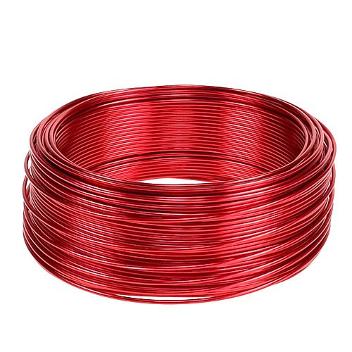 Hliníkový drát červený Ø2mm 500g 60m