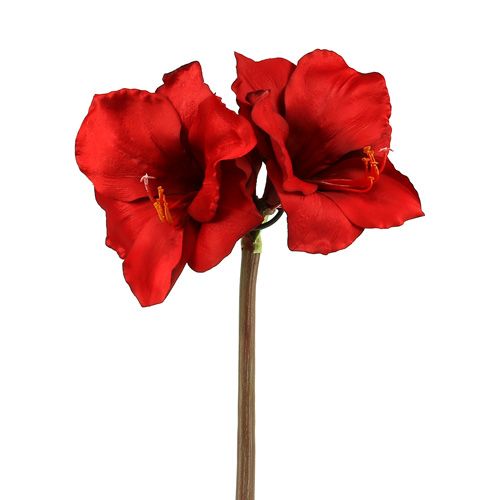 Floristik24 Amaryllis umělá velká červená 96,5cm