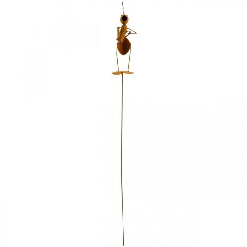 Floristik24 Dekorativní špunt mravenec, dekorace na postel, mravenec s konví, patina kytičky