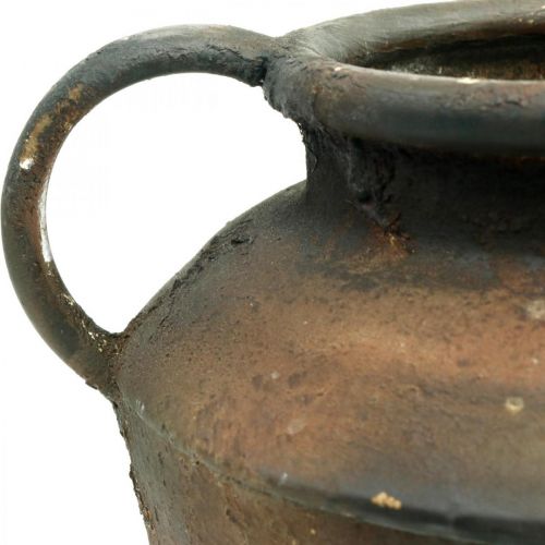 Floristik24 Amfora starožitného vzhledu k zasazení do vázy kovová zahradní dekorace V29cm