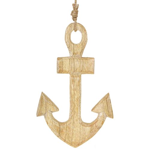 Kotva Dekorace Věšák Maritime Wood Juta Natural 15x25cm 2ks