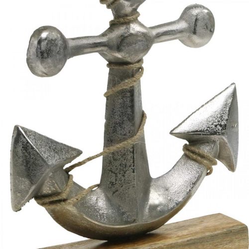 Floristik24 Kotva z kovu, námořní dekorace, námořní dekorace stříbrná, přírodní barvy V32cm