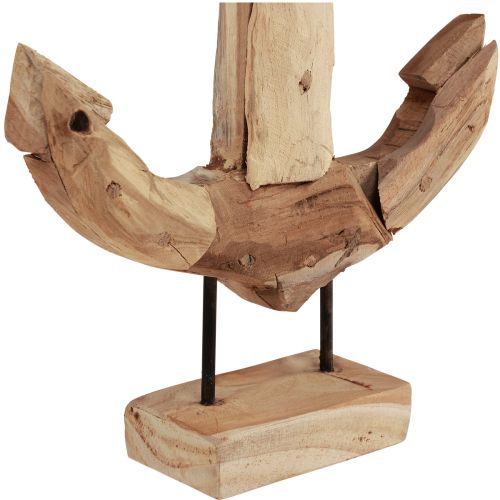 položky Dekorace kotvy dřevo kov s podstavcem teak maritime 26x7x38cm