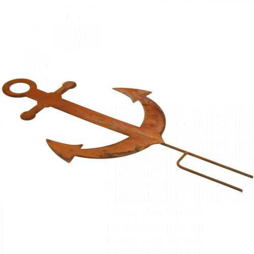 Floristik24 Kotva k zasunutí, dekorace námořní zahrady, patina kovová hmoždinka V48cm