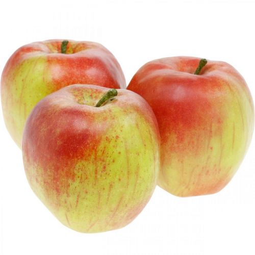 Floristik24 Umělé jablko, ozdobné ovoce Ø8cm 4ks