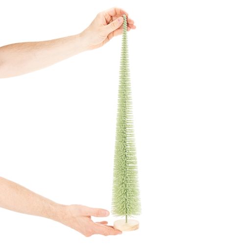 Umělý vánoční stromeček, dekorativní stromeček na dřevěném podstavci, 60 cm | Floristik24.cz