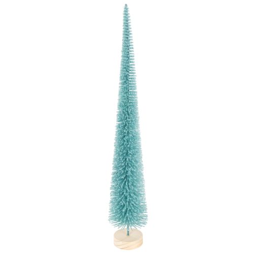 Umělý vánoční stromeček, tenký, s dřevěným podstavcem, 40 cm
