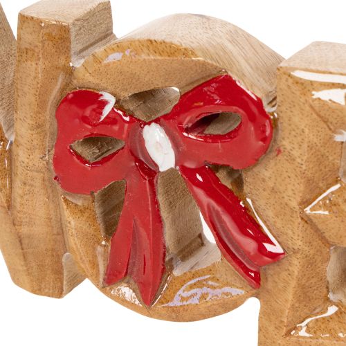 Vánoční nápis Noel s mašlí, vánoční dekorace, 18 cm | Floristik24.cz