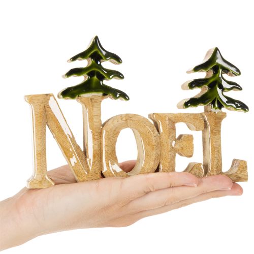 Vánoční dekorace Noel stojan se dvěma jedlemi 18cm | Floristik24.cz