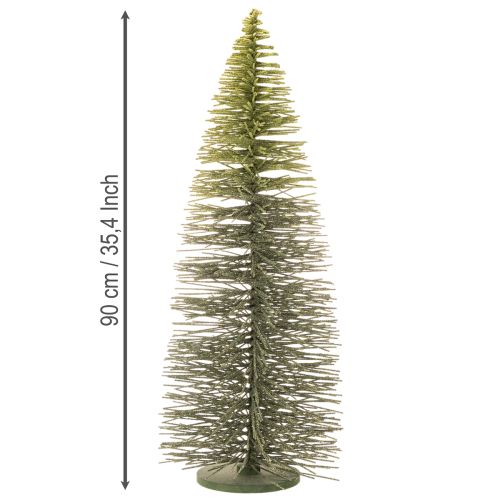 Umělý zelený vánoční stromeček se stojanem na dekoraci stolu, 90 cm | Floristik24.cz