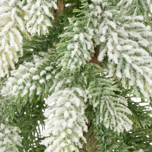 Umělá jedle se sněhovou výzdobou, zimní a vánoční, 95 cm | Floristik24.cz