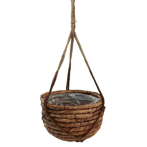 položky Koš na závěsný vodní hyacint hnědý 25/31 cm sada 2 ks