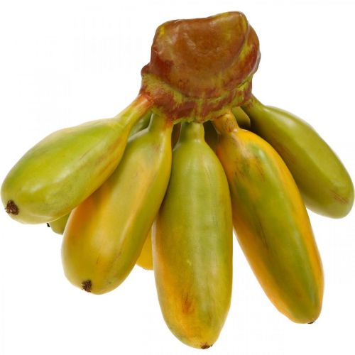 položky Umělý banánový trs, ozdobné ovoce, baby banánky L7–9cm