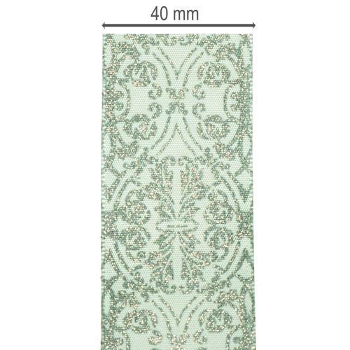 Dárková stuha s klasickým vzorem na mašle a dekorace, 40 mm x 15 m | Floristik24.cz