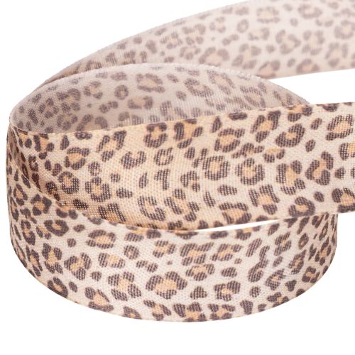 Dárková stuha s leopardím vzorem, šířka 25 mm, délka 18 m | Floristik24.cz