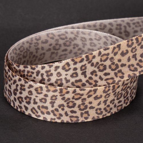 Dárková stuha s leopardím vzorem, šířka 25 mm, délka 18 m | Floristik24.cz