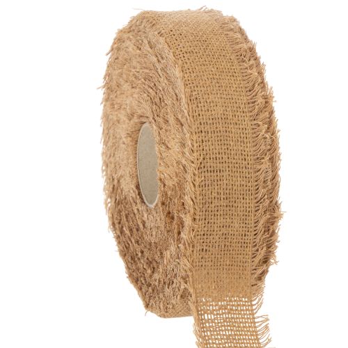 Dekorativní bavlněná stuha, rustikální styl, s třásněmi, 40 mm, 30 m nakoupit | Floristik24.cz