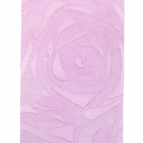 položky Deko stuha růže široká fialová 63mm 20m