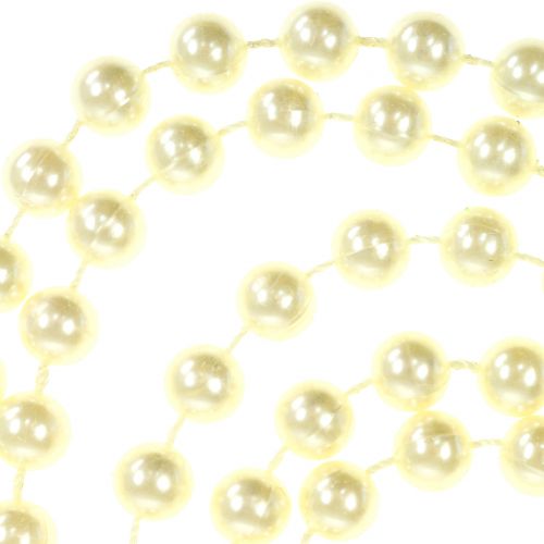 položky Krémová perlová stuha 10mm 6m