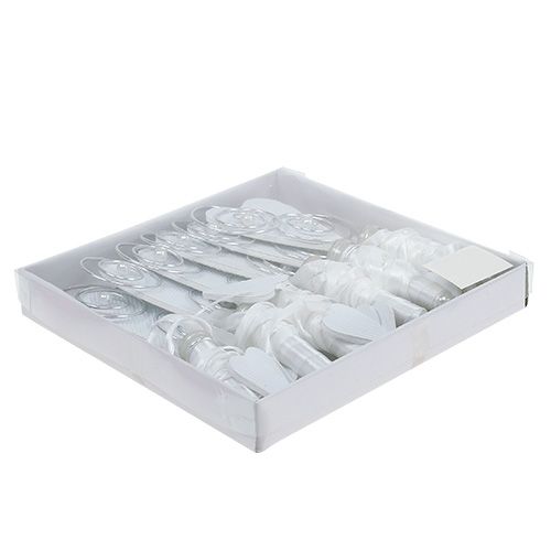 položky Lavicový věšák s trubkou a srdcem 18cm 6ks