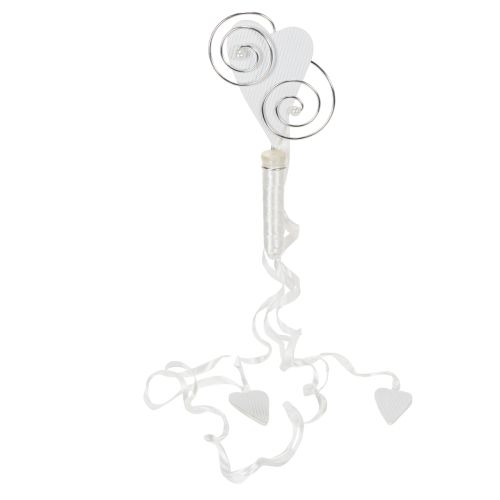 položky Závěs na lavici s trubkou a srdíčkem, 18 cm, 6 kusů