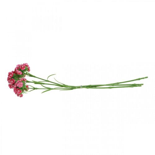 položky Artificial Sweet William Pink umělé květiny karafiáty 55cm svazek 3ks