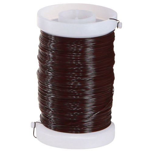 položky Řemeslný drát v hnědém ozdobném vázacím drátu 0,35mm 100g 3 kusy