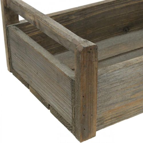 Floristik24 Dřevěná krabička rukodělná krabička ošuntělá dekorativní krabička dřevěná 47×28,5×16,5cm