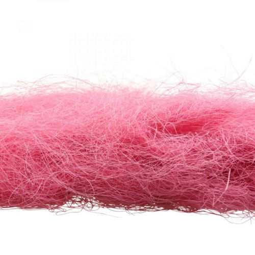 Rukodělný materiál, sisalová tráva, přírodní materiál růžová 300g