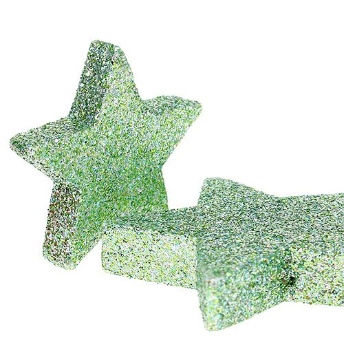 položky Craft stars mint zelená 4-5cm 40ks