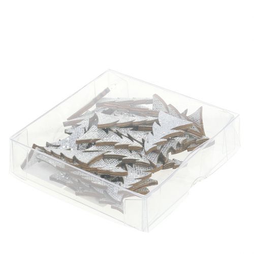 položky Třpytivý vánoční stromeček na rozptyl 4cm 48 ks