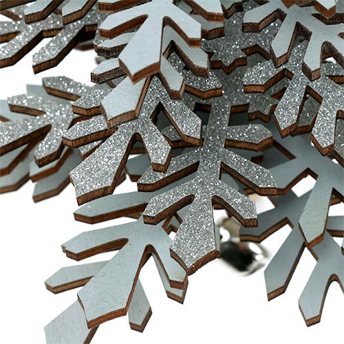 Floristik24 Stromeček k zavěšení stříbrný s rolničkou 40cm