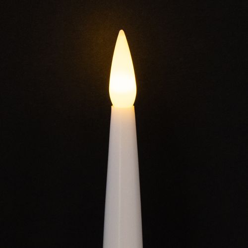 položky Svíčky na stromeček LED tyčinkové svíčky s křišťálovým žlutým světlem 31cm 10 kusů